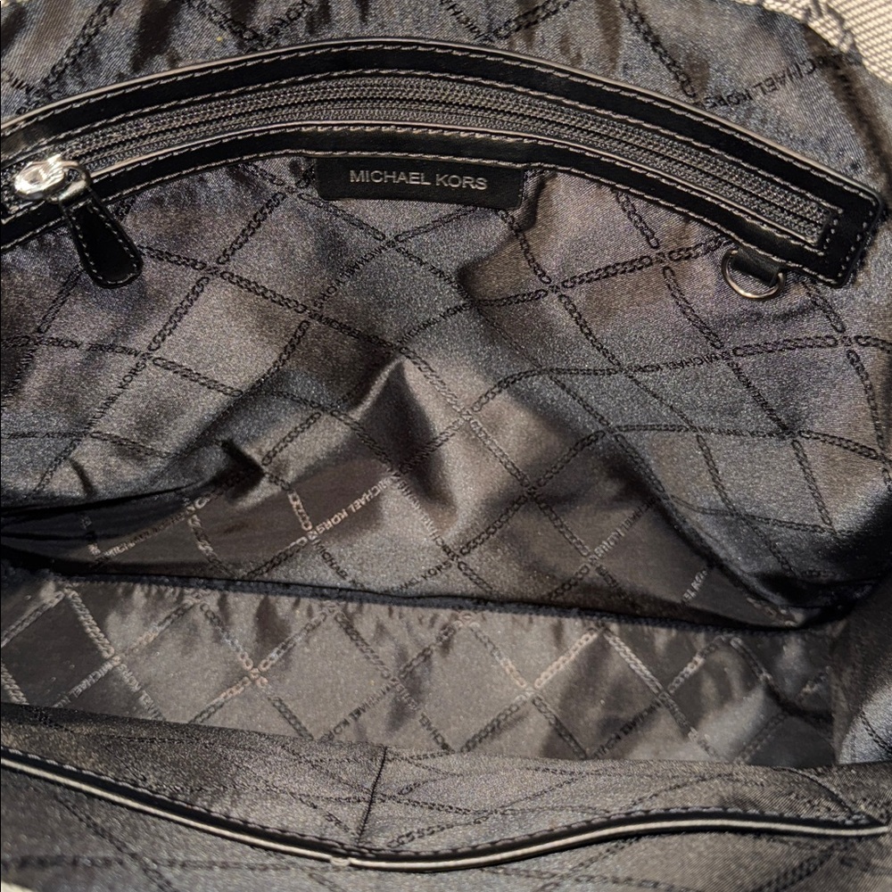 Michael Kors Bag Gigi Empire SAMPLE SALE Black Gray Tote - Picture 12 of 17